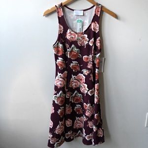 Burgundy Knit Babydoll Dress!